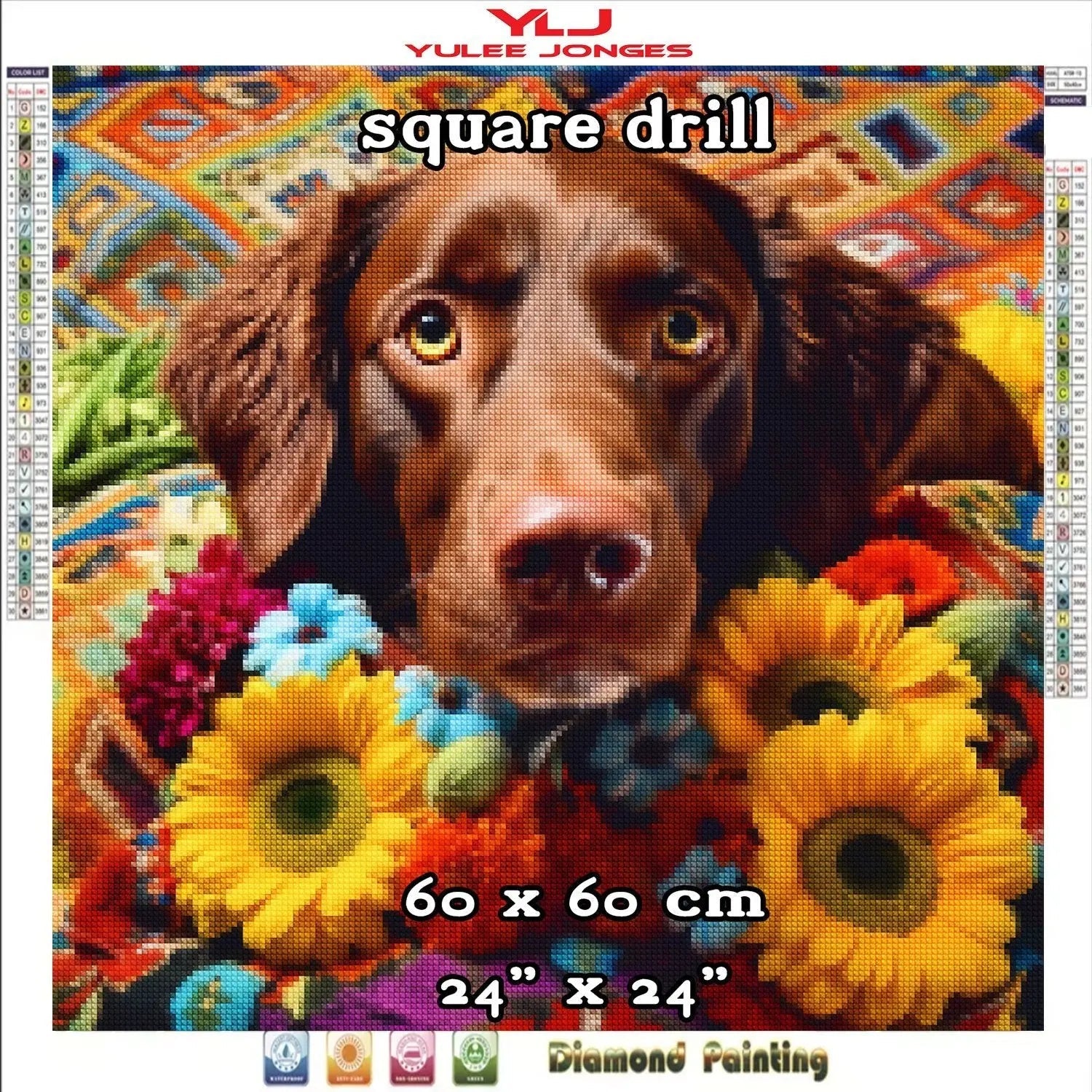 Chocolate Joy - Dog Diamond Painting Kit - YLJ Art Shop - YLJ Art Shop