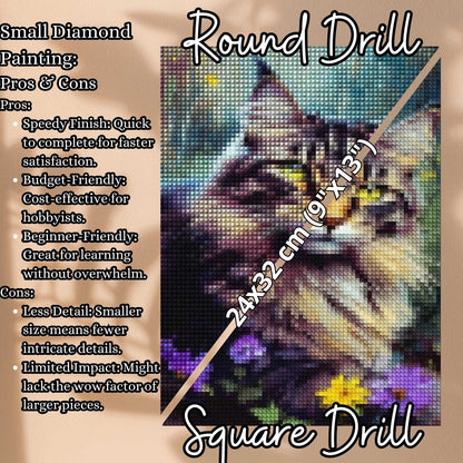 Contrast Coon Cat Symphony - Cat Diamond Painting Kit - YLJ Art Shop - YLJ Art Shop