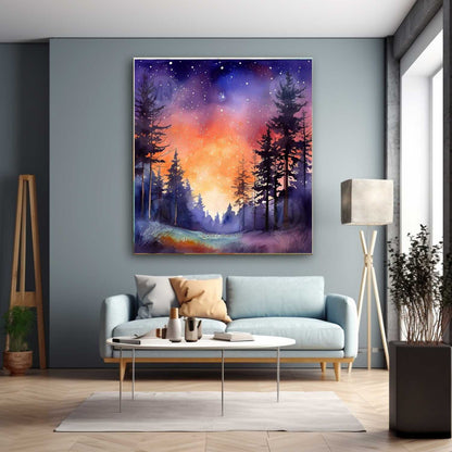 Cosmic Nightfall - Landscape Diamond Painting Kit - YLJ Art Shop - YLJ Art Shop