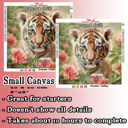 Cub in Bloom - Full Drill Diamond Painting Kit - YLJ Art Shop - YLJ Art Shop