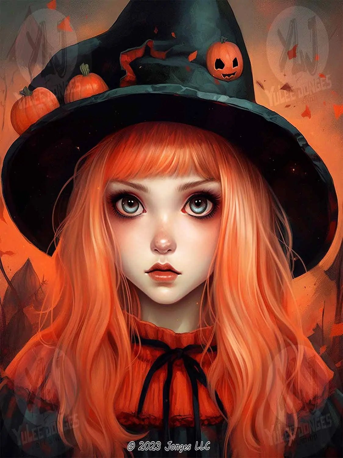 "Cute Cauldron" - Halloween Diamond Painting Kit - YLJ Art Shop - YuLee Jonges