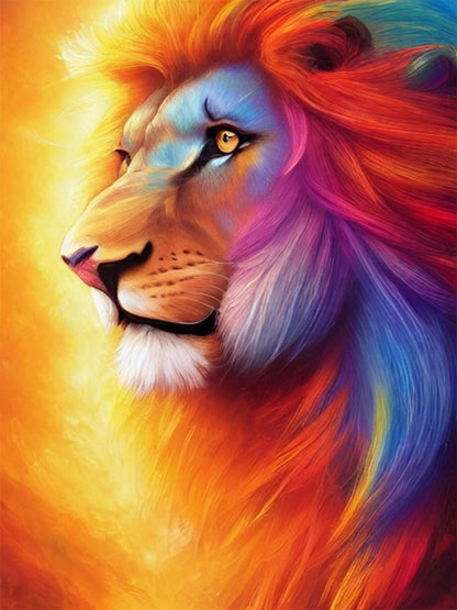 Long Mane Lion - Full Drill Diamond Painting Kit - YLJ Art Shop - YLJ Art Shop