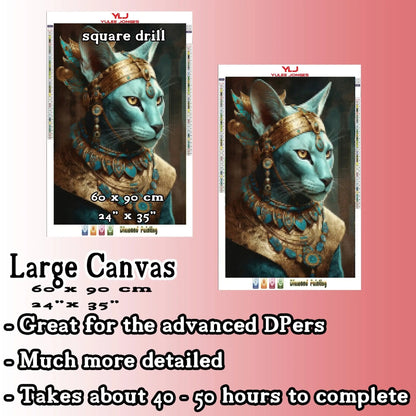 Luxe Guardian - Egyptian Cat Diamond Painting Kit - YLJ Art Shop - YLJ Art Shop