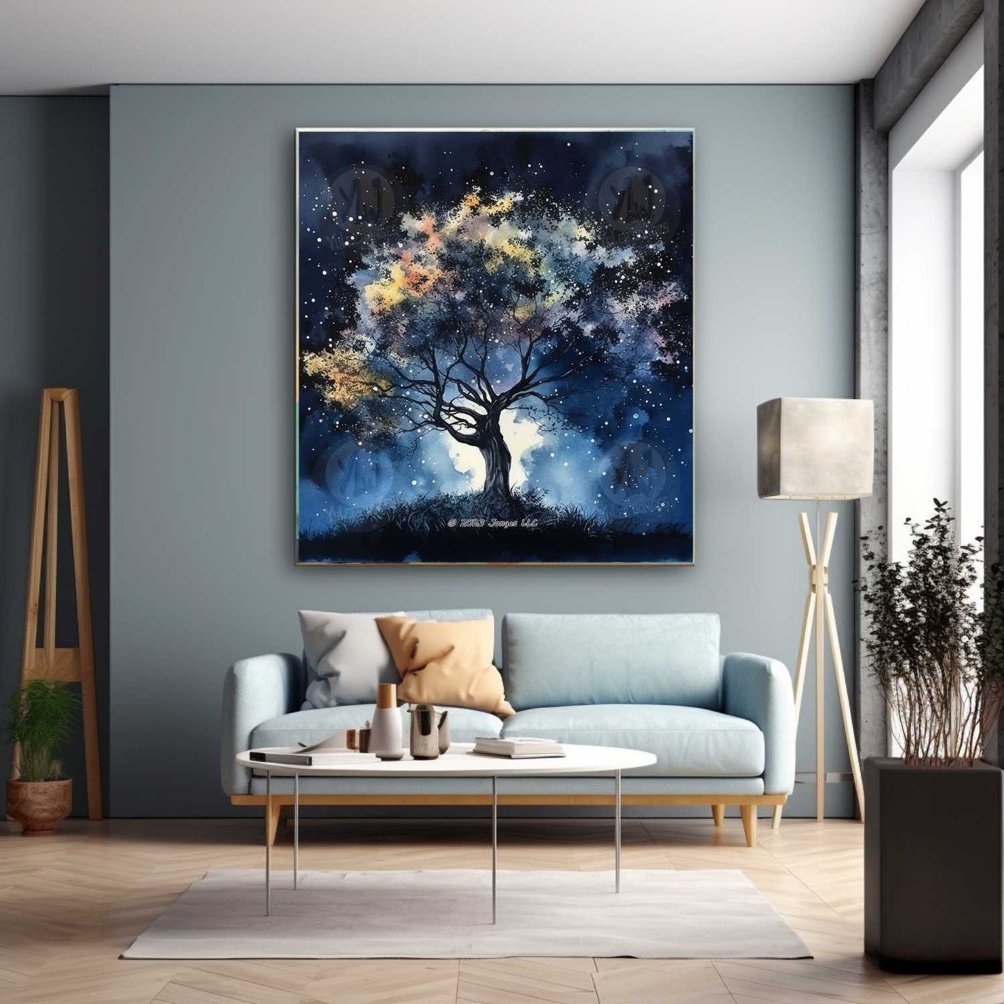 Midnight Arboreal Dreams - Landscape Diamond Painting Kit - YLJ Art Shop - YLJ Art Shop