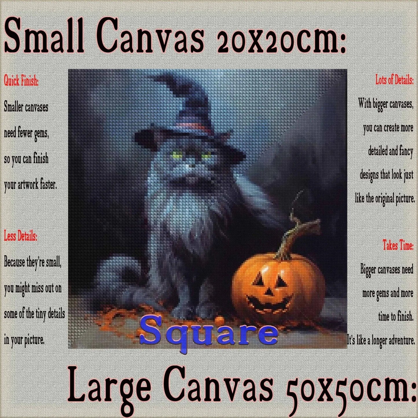 Nocturnal Charm - Halloween Diamond Painting Kit - YLJ Art Shop - YLJ Art Shop