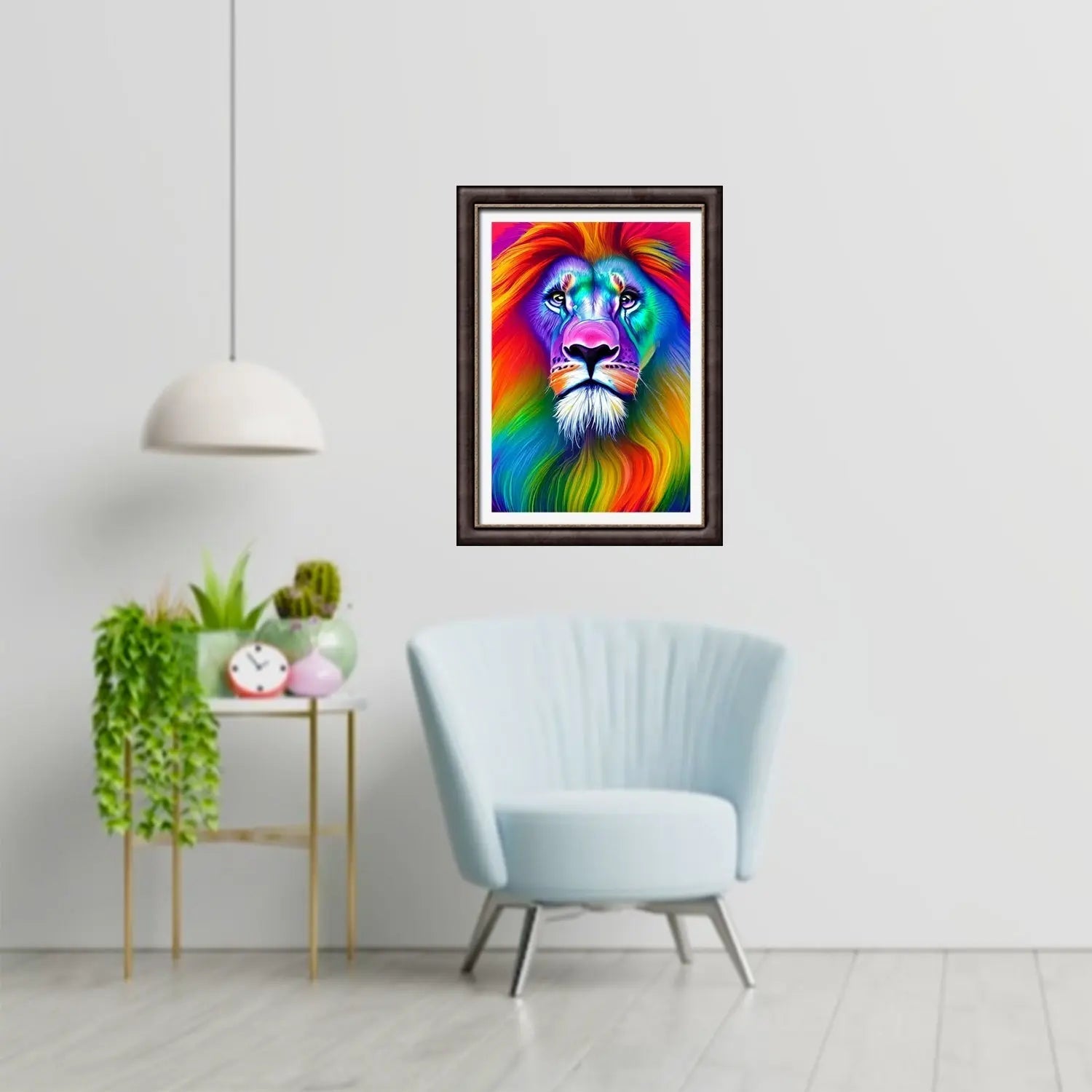 Rainbow Lion Portrait - Lion Diamond Painting Kit - YLJ Art Shop - YLJ Art Shop