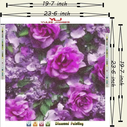 RoseBed - Flowers Diamond Painting Kit - YLJ Art Shop - YLJ Art Shop