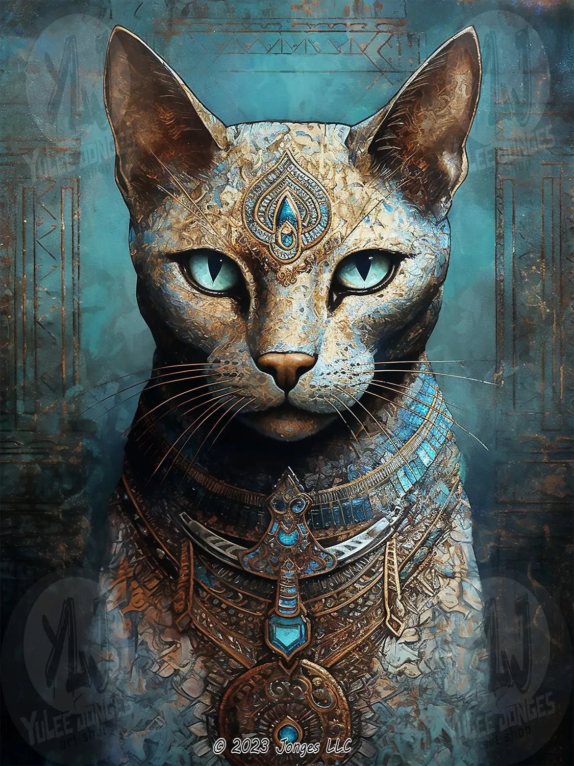 Sacred Sentinel - Egyptian Cat Diamond Painting Kit - YLJ Art Shop - YLJ Art Shop