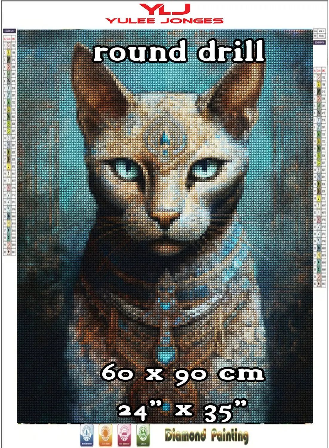 Sacred Sentinel - Egyptian Cat Diamond Painting Kit - YLJ Art Shop - YLJ Art Shop