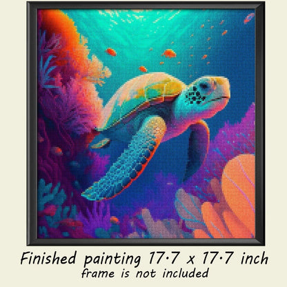 Sea Turtle's Journey - Turtle Diamond Painting Kit - YLJ Art Shop - YLJ Art Shop