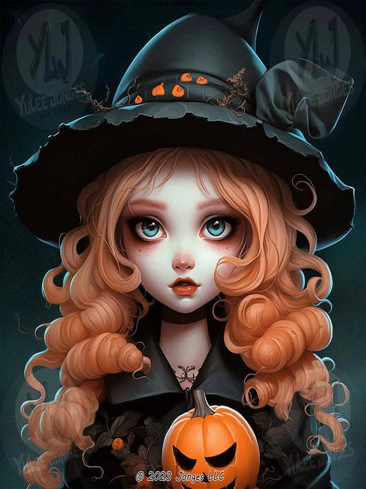 Spooky Sorceress - Halloween Diamond Painting Kit - YLJ Art Shop - YLJ Art Shop