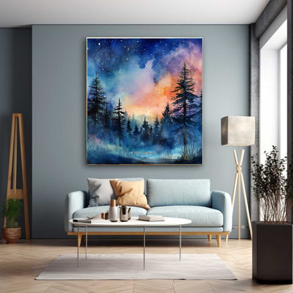 Starry Pines - Landscape Diamond Painting Kit - YLJ Art Shop - YLJ Art Shop