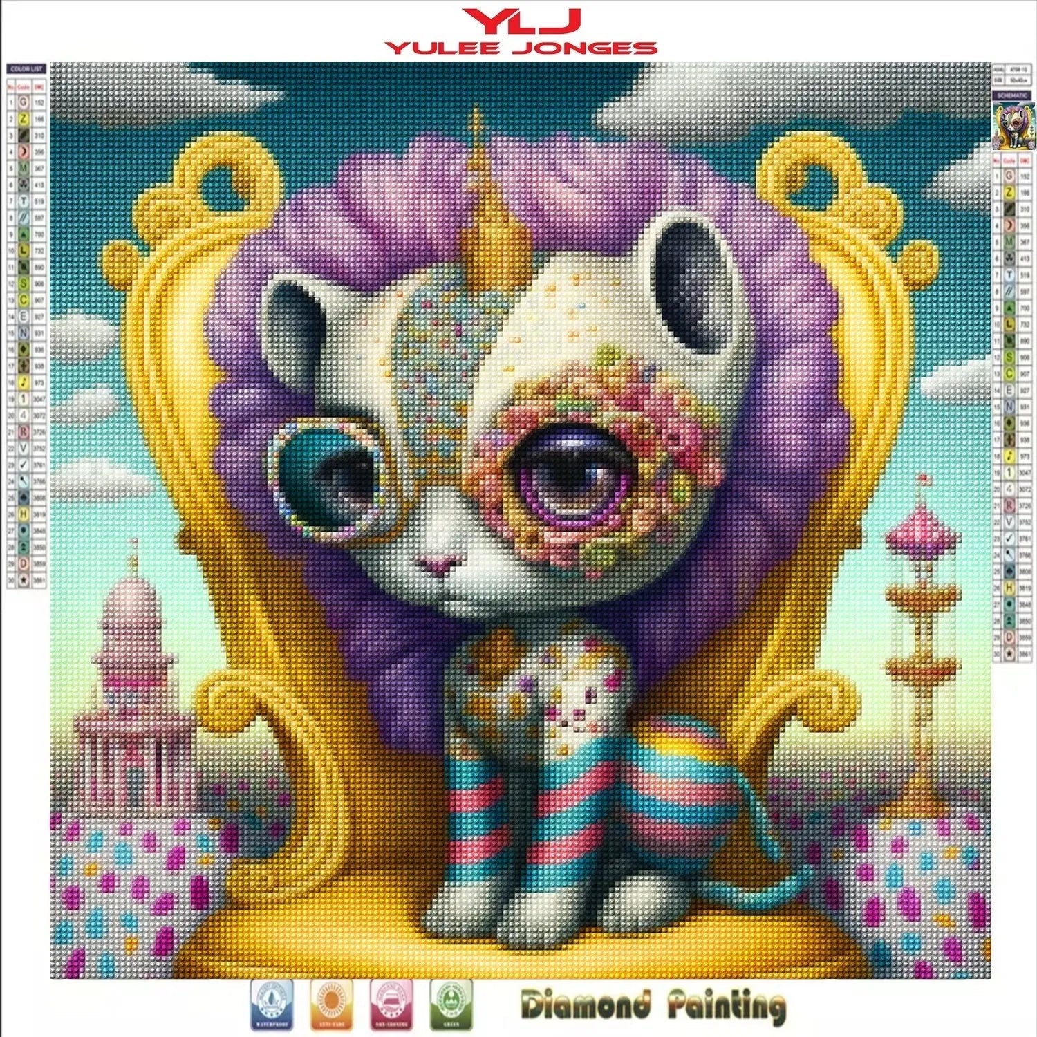 Surreal Kitty - Full Drill Diamond Painting Kit - YLJ Art Shop - YLJ Art Shop