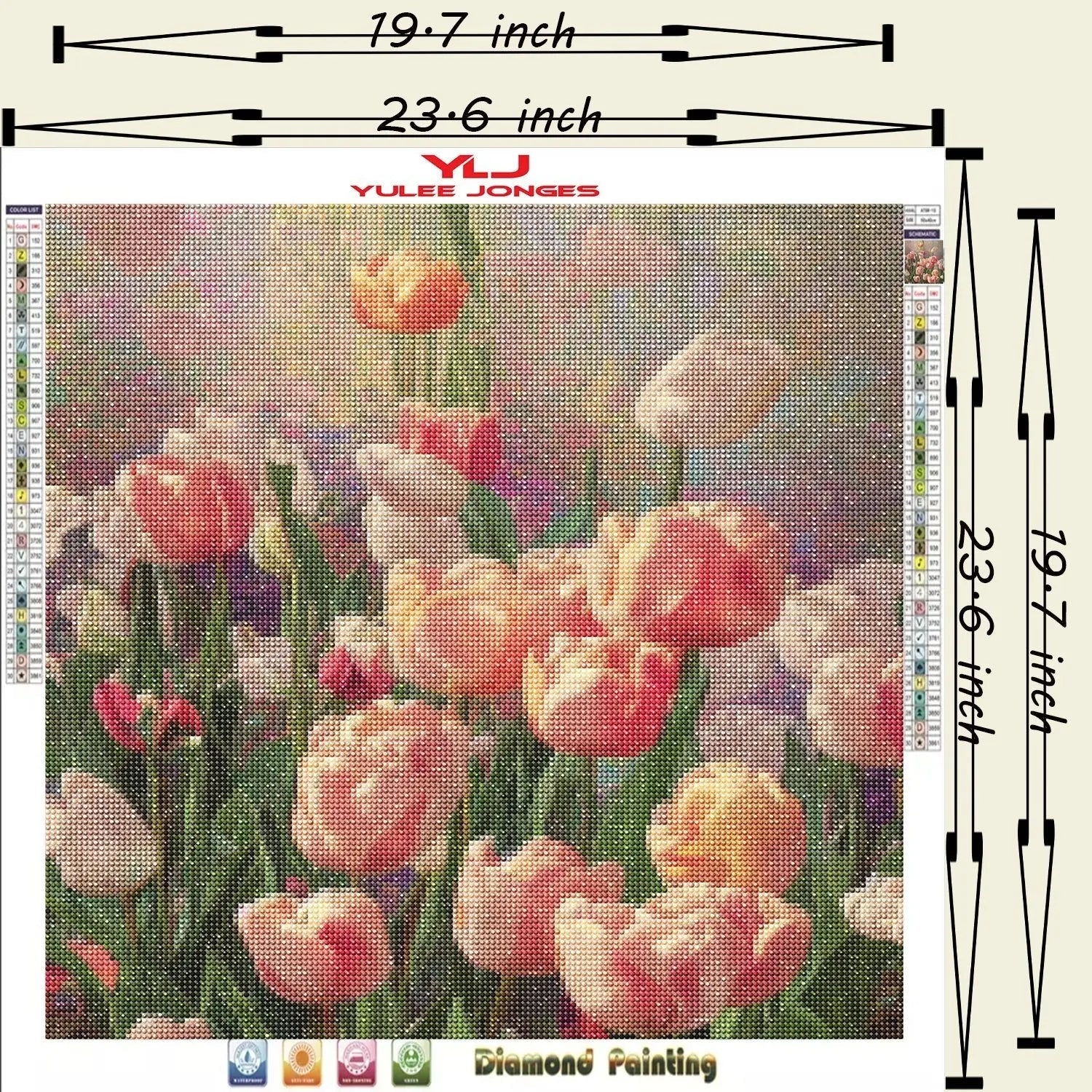 Tulip Fever - Flower Diamond Painting Kit - YLJ Art Shop - YLJ Art Shop