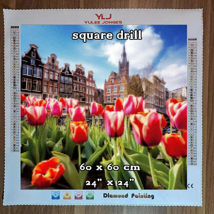 Tulips From Amsterdam - Flowers Diamond Painting Kit - YLJ Art Shop - YLJ Art Shop