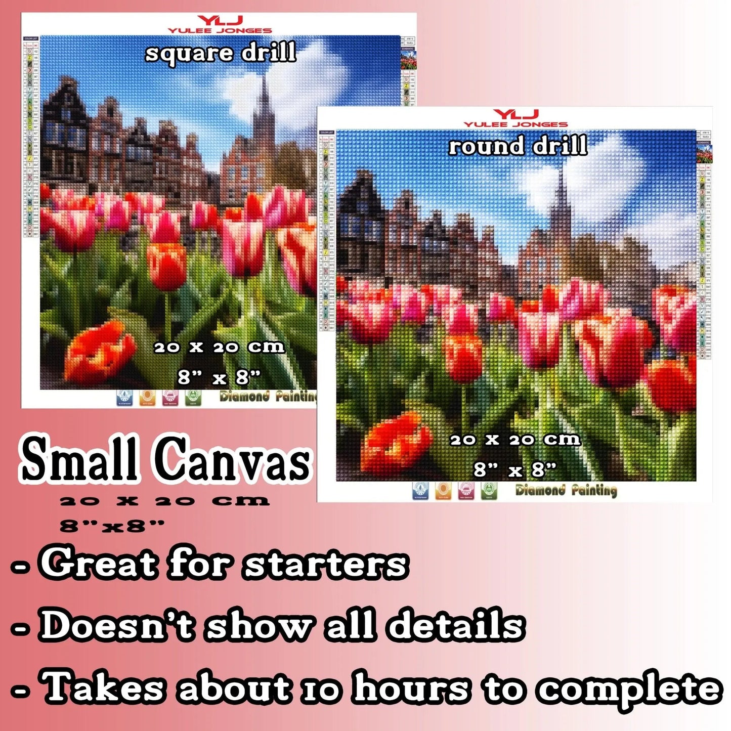 Tulips From Amsterdam - Flowers Diamond Painting Kit - YLJ Art Shop - YLJ Art Shop