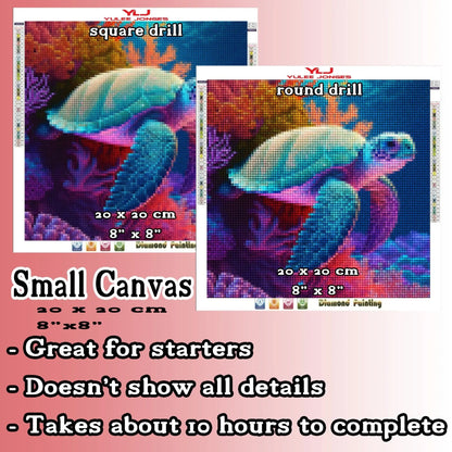 Turtley Awesome - Turtle Diamond Painting Kit - YLJ Art Shop - YLJ Art Shop