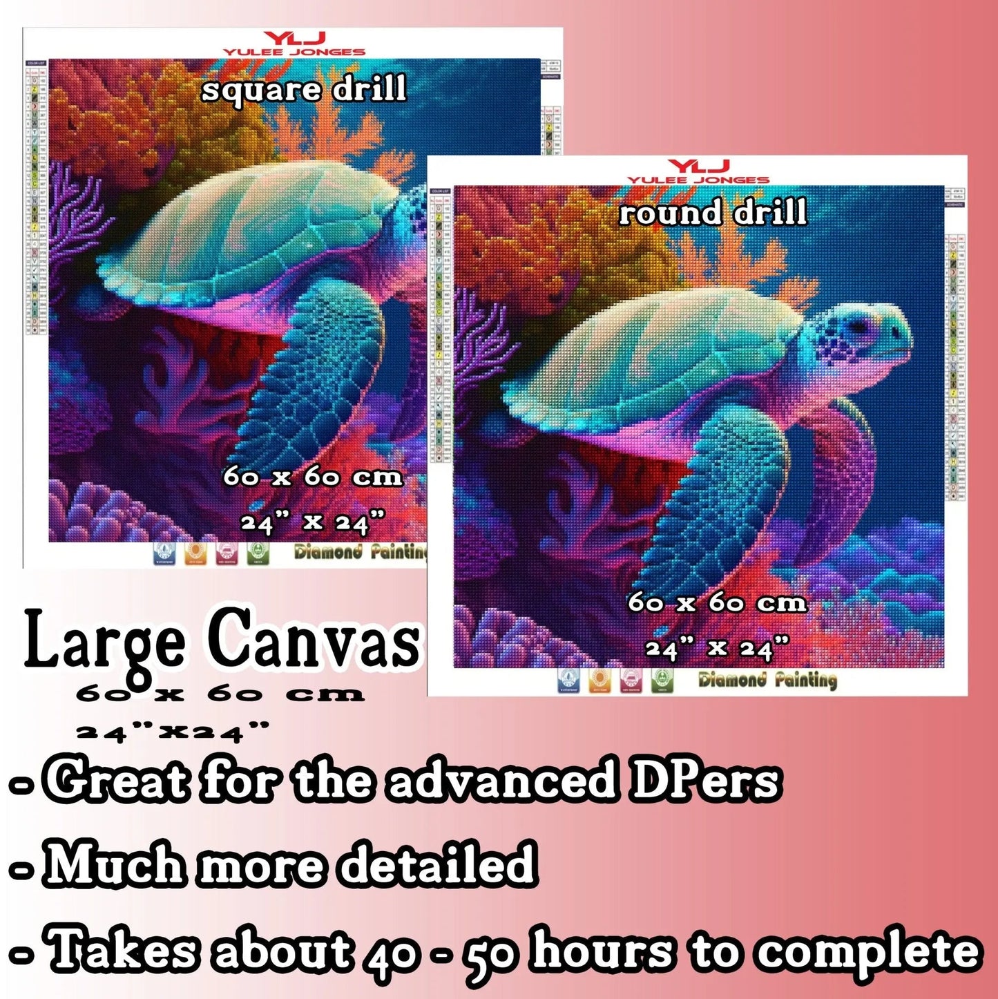 Turtley Awesome - Turtle Diamond Painting Kit - YLJ Art Shop - YLJ Art Shop