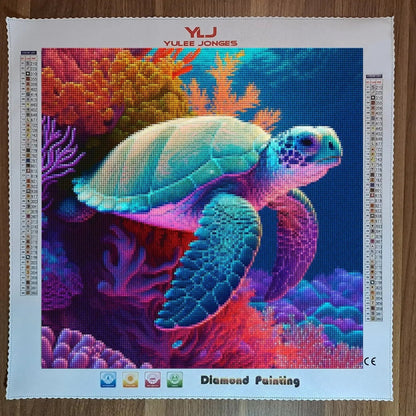 Turtley Awesome - Turtle Diamond Painting Kit - YLJ Art Shop - YLJ Art Shop